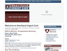 Tablet Screenshot of heartlandurgentcare.com